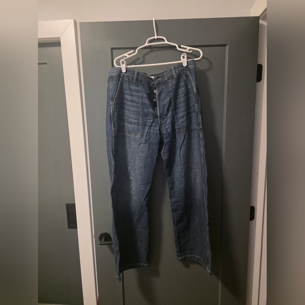 Madewell Low Slung Baggy  Button-Fly